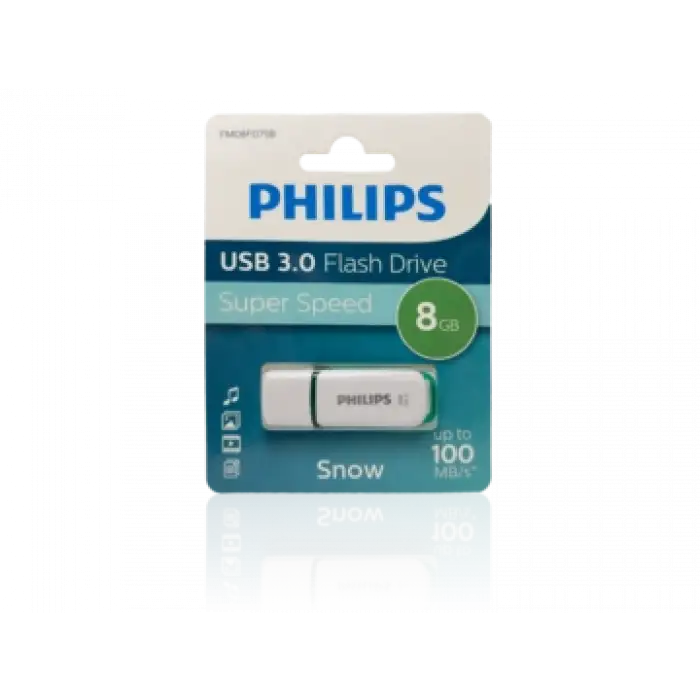 PHILIPS SNOW USB BELLEK 8 GB 2.0 YEŞİL/ BEYAZ
