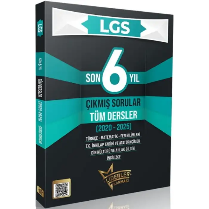 Liderler Karması LGS Son 6 Yıl Tüm Dersler Çıkmış Sorular 2020 2025