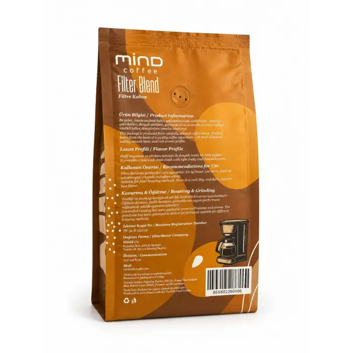 MİND COFFEE FİLTRE KAHVE FİLTER BLEND 1000 GR