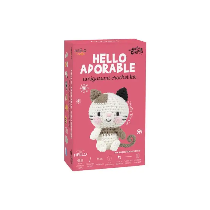 HELLO CRAFTS ADORABLE AMİGURUMİ KİT- CHARLIE THE CAT