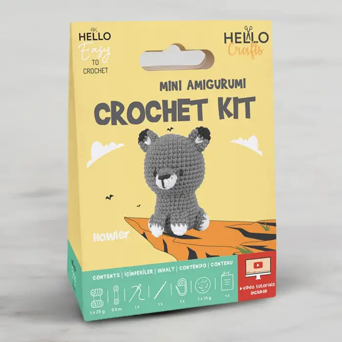 HELLO CRAFTS TIĞ İŞİ MİNİ AMİGURUMİ KİTİ-HOWLER