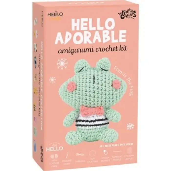 HELLO CRAFTS ADORABLE AMİGURUMİ KİT- FRANCIS THE FROG