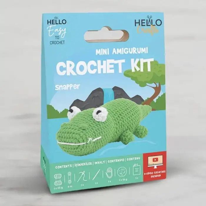 HELLO CRAFTS TIĞ İŞİ MİNİ AMİGURUMİ KİTİ-SNAPPER