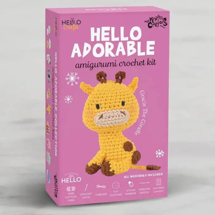 HELLO CRAFTS ADORABLE AMİGURUMİ KİT- GRACIE THE GIRAFFE