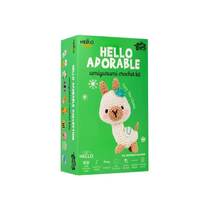 HELLO CRAFTS ADORABLE AMİGURUMİ KİT- LUCY THE LLAMA