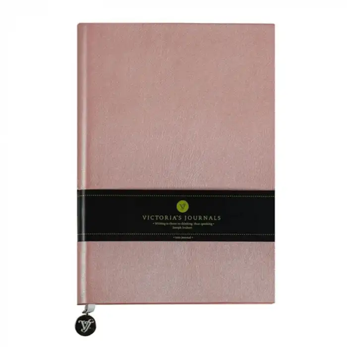 VİCTORİAS JOURNALS SMYTH DEFTER 14X20 80GR 192YP ROSE GOLD 124-1363