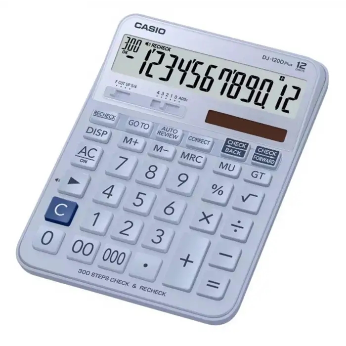 CASIO HESAP MAKİNESİ MASAÜSTÜ DJ-120D-PK-WADP