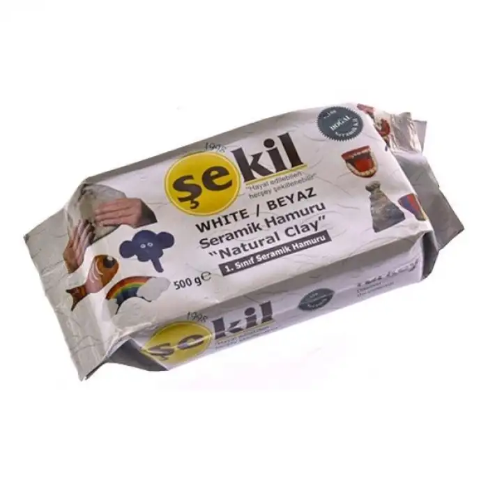 ŞEKİL KİL SERAMİK HAMURU BEYAZ 500GR