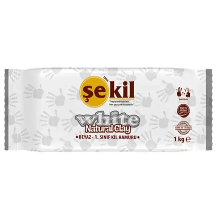 ŞEKİL KİL SERAMİK HAMURU BEYAZ 1000GR