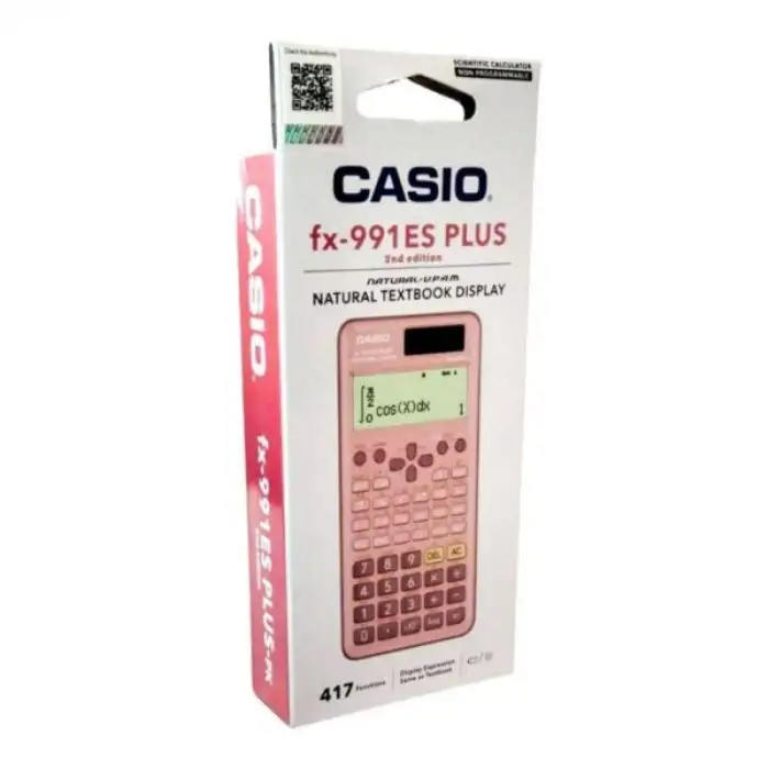 CASIO HESAP MAKİNESİ BİLİMSEL FX-991ESPLUS-2PKWDT PEMBE