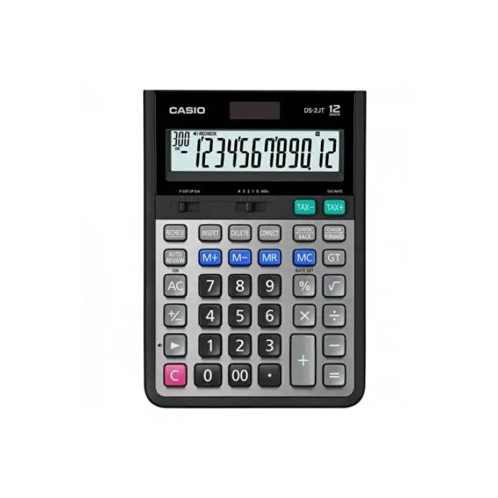 CASIO HESAP MAKİNESİ MASAÜSTÜ DS-2JT 12 HANE