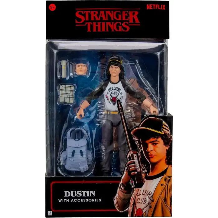 Stranger Things 6 Upside Down Collection Figures - Dustin with Accys (S5) - W1
