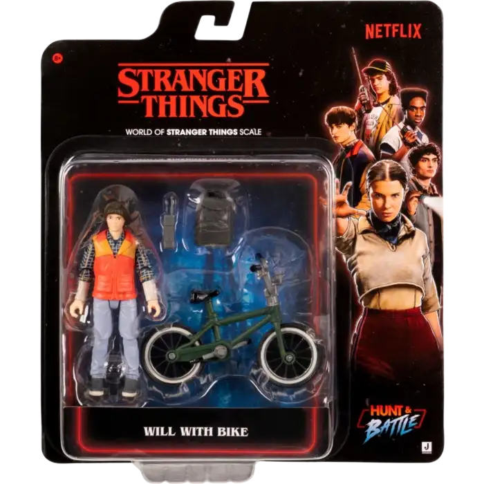 Stranger Things Will with Bike Hunt & Battle Collectors AKSİYON FİGÜRÜ