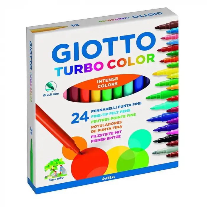 GIOTTO KEÇELİ KALEM TURBO COLOR 24LÜ