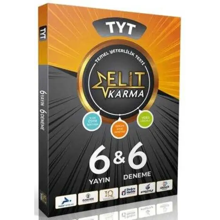 YKS TYT Elit Karma 6x6 Deneme Çözümlü Paraf Yayınları
