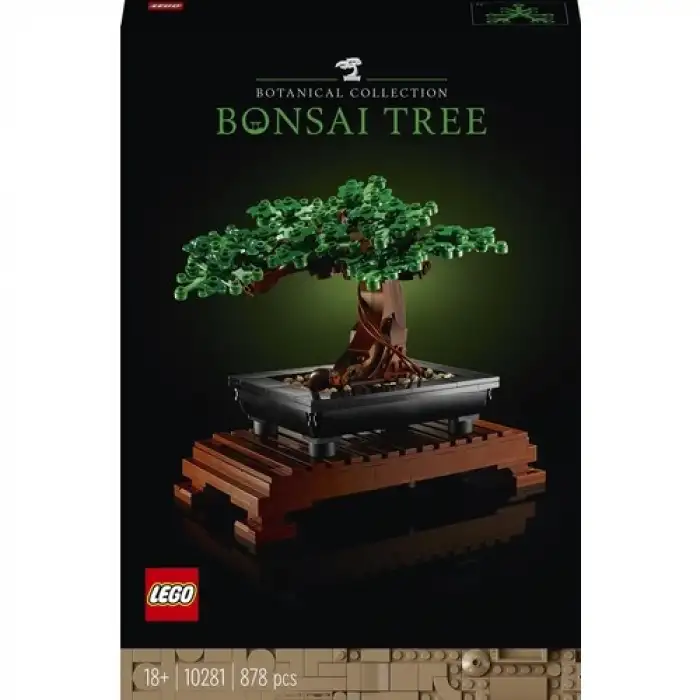 LEGO® ICONS Bonsai Ağacı 10281 - Yetişkinler İçin Bitki Figürü İçeren Sergilenebilir Yaratıcı Model Yapım Seti (878 Parça)