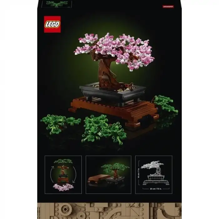 LEGO® ICONS Bonsai Ağacı 10281 - Yetişkinler İçin Bitki Figürü İçeren Sergilenebilir Yaratıcı Model Yapım Seti (878 Parça)