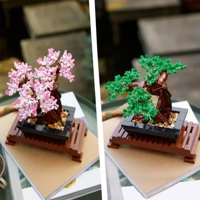 LEGO® ICONS Bonsai Ağacı 10281 - Yetişkinler İçin Bitki Figürü İçeren Sergilenebilir Yaratıcı Model Yapım Seti (878 Parça)