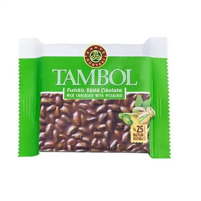 Kahve Dünyası Tambol Çikolata 77g Bütün Antep Fıstıklı