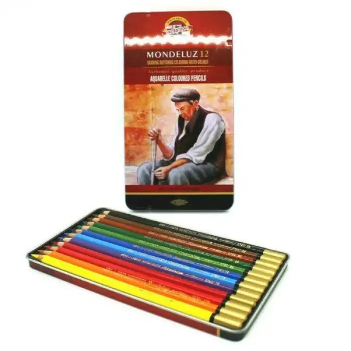 KOHİNOOR SET OF AQUARELL COLOURED PENCİLS 3722 12