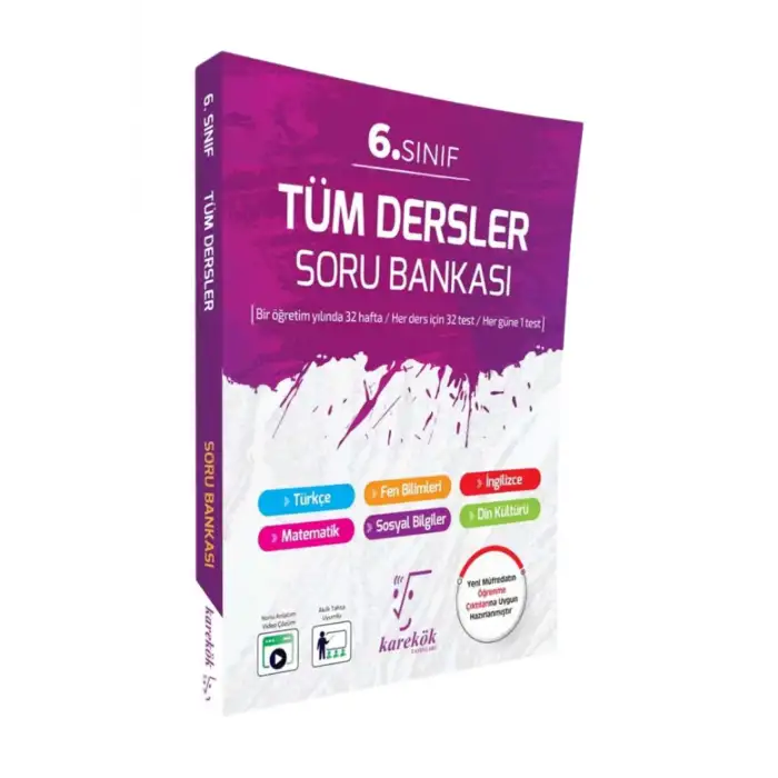 6.Sınıf Tüm Dersler Soru Bankası - Karekök Yayınları
