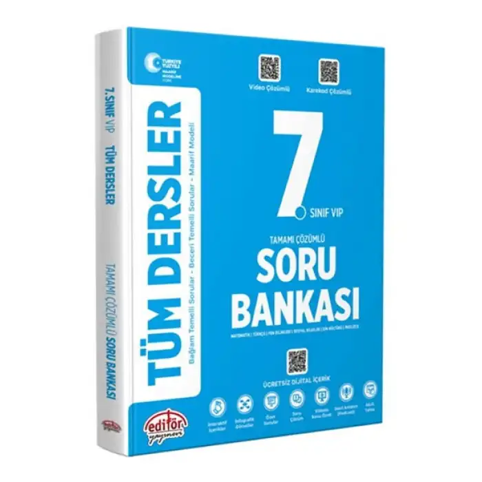 7. Sınıf Tüm Dersler Soru Bankası Data Yayınları