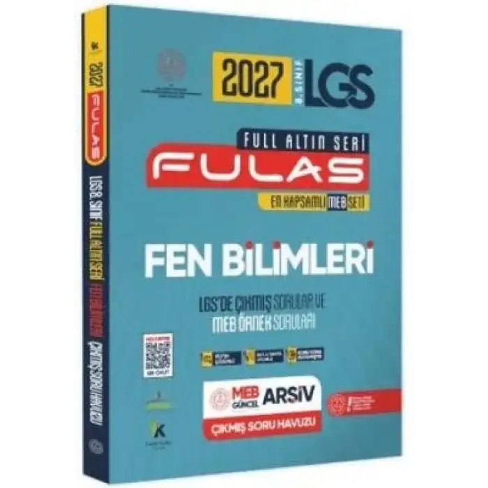 8.SINIF LGS FEN BİLİMLERİ MEB ÇIKMIŞ SORU BANKASI MODÜLER SET