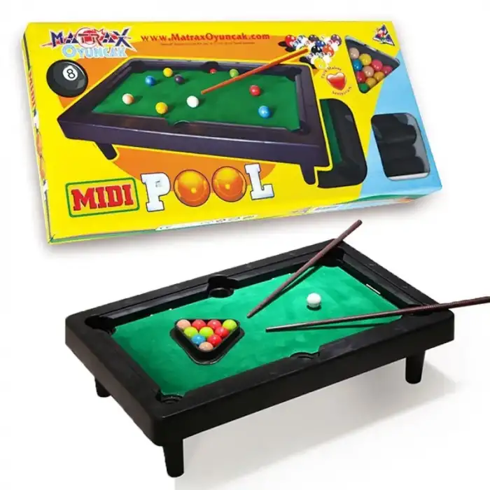 AKÇİÇEK 040 MATRAX MİDİ POOL ORTA BOY BİLARDO OYUNU