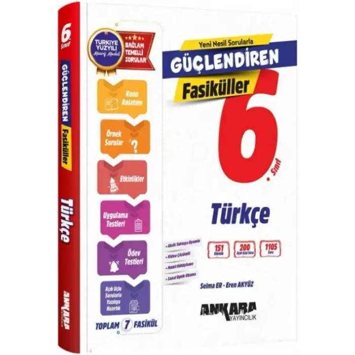 Ankara Yayıncılık 6. Sınıf Türkçe Güçlendiren Fasiküller Seti