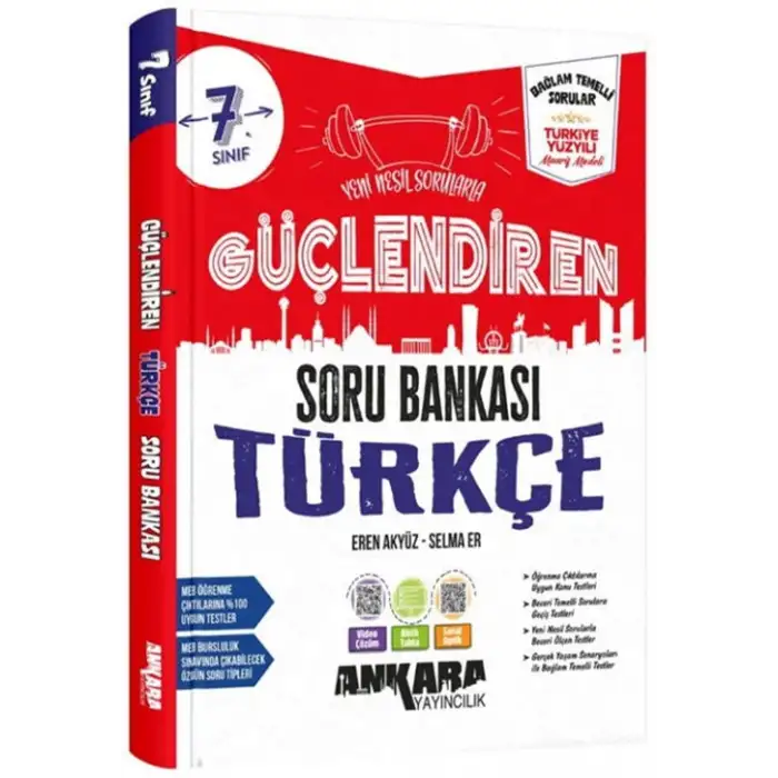 Ankara Yayıncılık 7. Sınıf Türkçe Güçlendiren Soru Bankası
