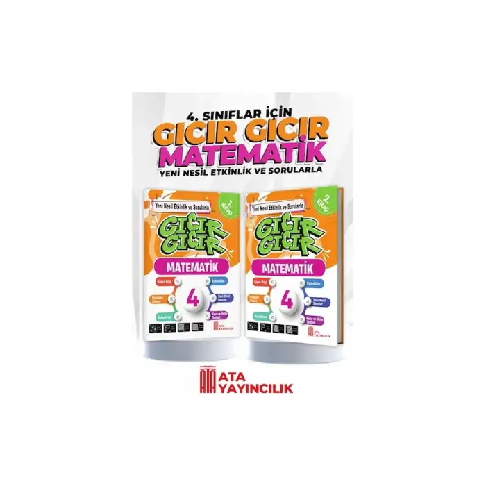 ATA GICIR GICIR 4 MATEMATİK 1 2  SORU BANKASI