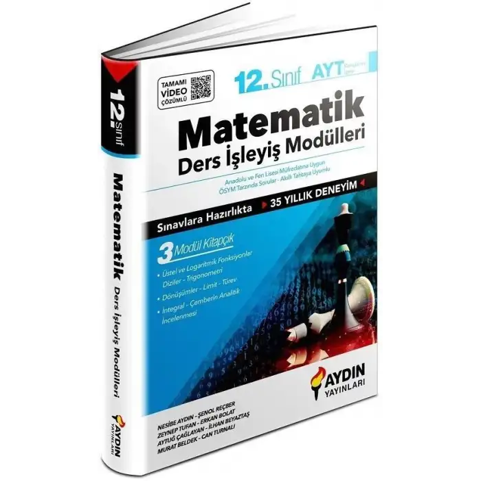 Aydın Yayınları AYT 12. Sınıf Matematik Ders İşleyiş Modülleri