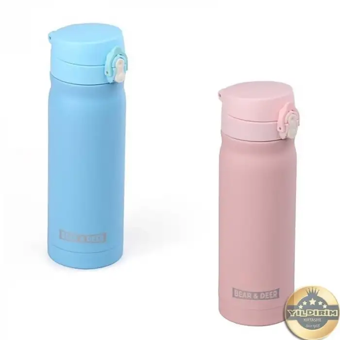 B&D ÇELİK MATARA OTOMATİK KAPAK 400 ML. (XG-7616)