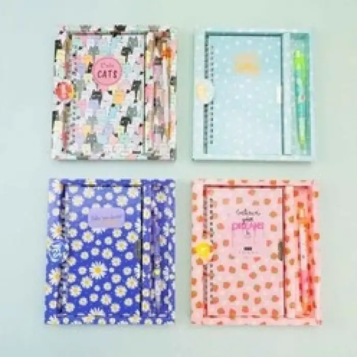 BAM HN-022 İNGİLİZCE MOTTOLU KİLİTLİ DEFTER
