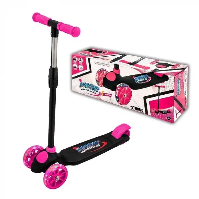 BEREN SCOOTER PEMBE BRN-2232 IŞIKLI MAX 50 KG 3+