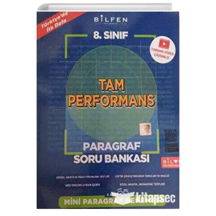 Bilfen Yayıncılık 8. Sınıf Tam Performans Paragraf Soru Bankası
