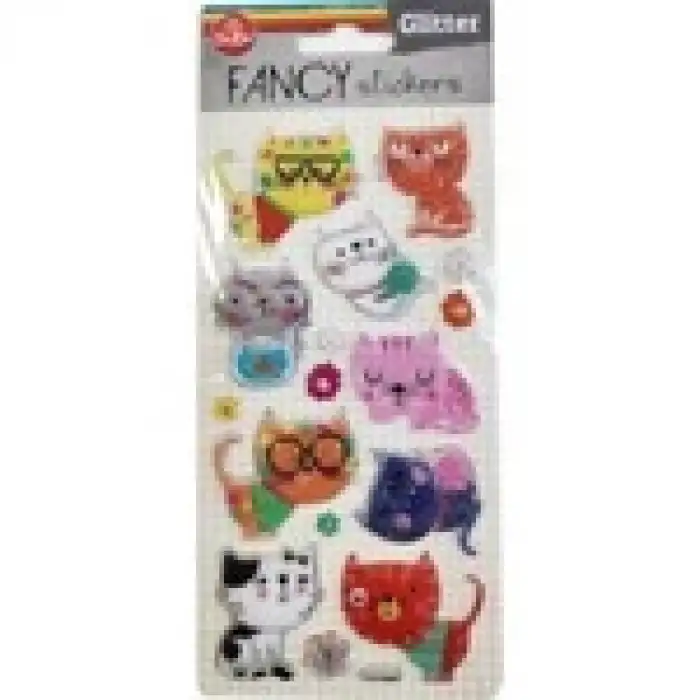 BU-BU DAMLA STICKERS GLİTTER KEDİ 12,5X23,5