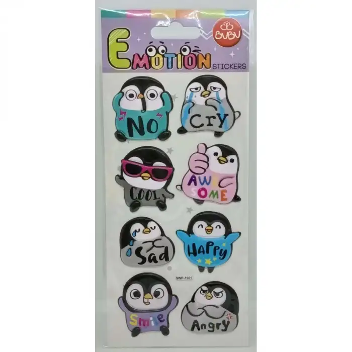 BU-BU DAMLA STICKERS PUFFY PENGUIN 12,5X23,5