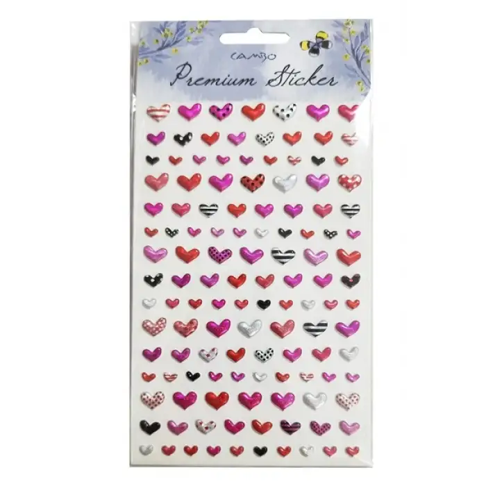 BU-BU PUF MİNİ KALP STİCKER