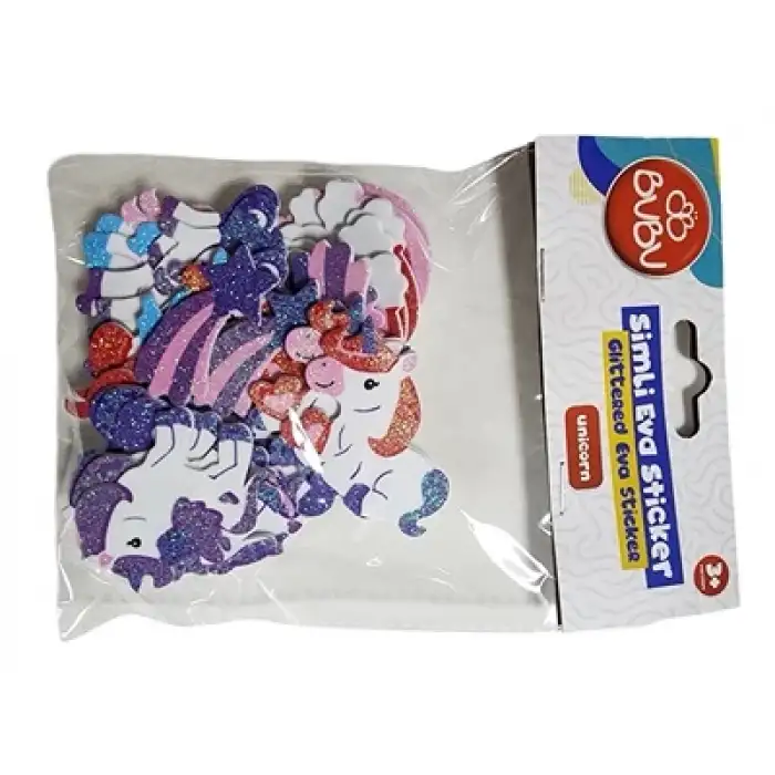 BU-BU SİMLİ EVA STİCKER UNICORN