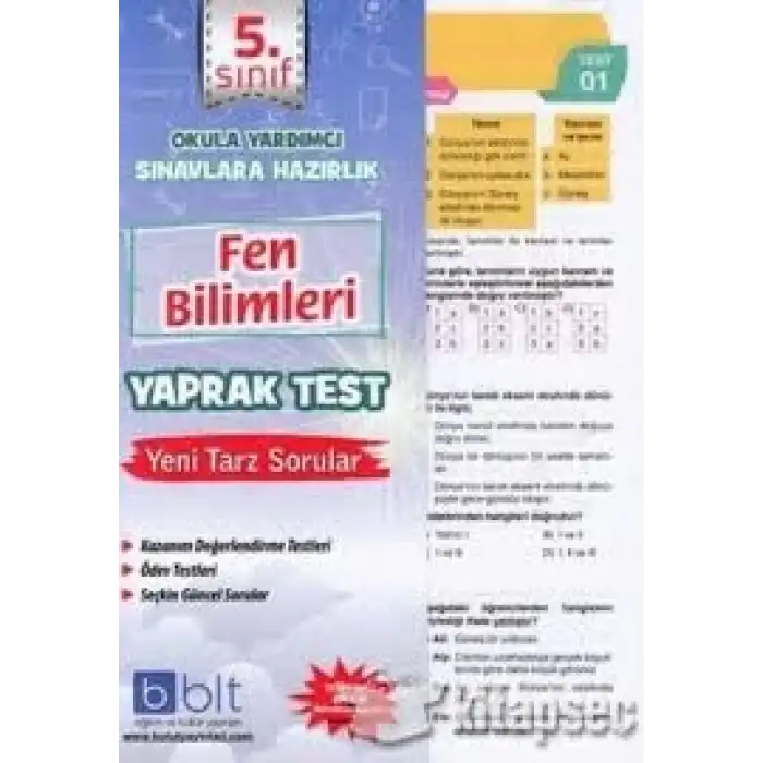 BULUT 5.SINIF FEN BİLİMLERİ YAPRAK TESTİ