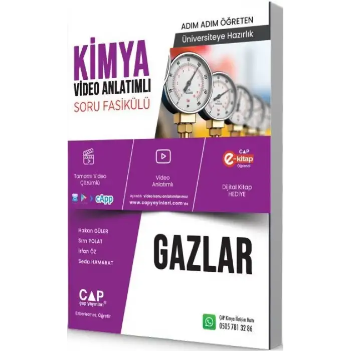 ÇAP KİMYA VİDEO ANLTIMLI SARU FASİKÜLÜ GAZLAR