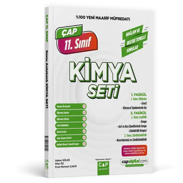 Çap Yayınları 11. Sınıf Kimya Maarif Model Set