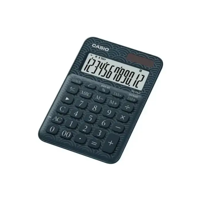 CASIO HESAP MAKİNESİ MASAÜSTÜ MS-20UC-JBU 12 HANE