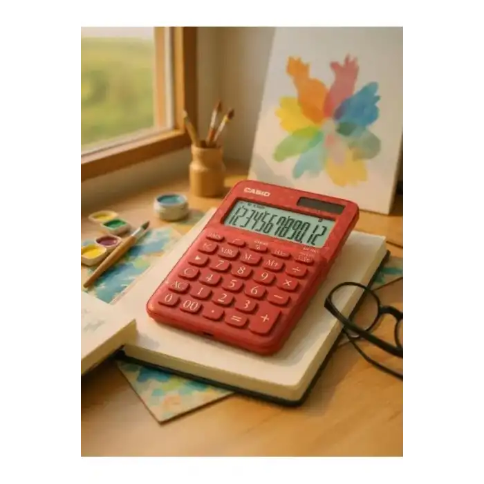 CASIO HESAP MAKİNESİ MASAÜSTÜ MS-20UC-JRD 12 HANE