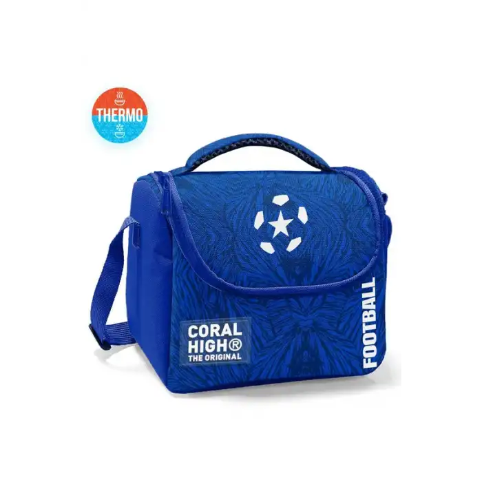 Coral High Kids Lacivert Saks Futbol Desenli Thermo Beslenme Çantası 22797