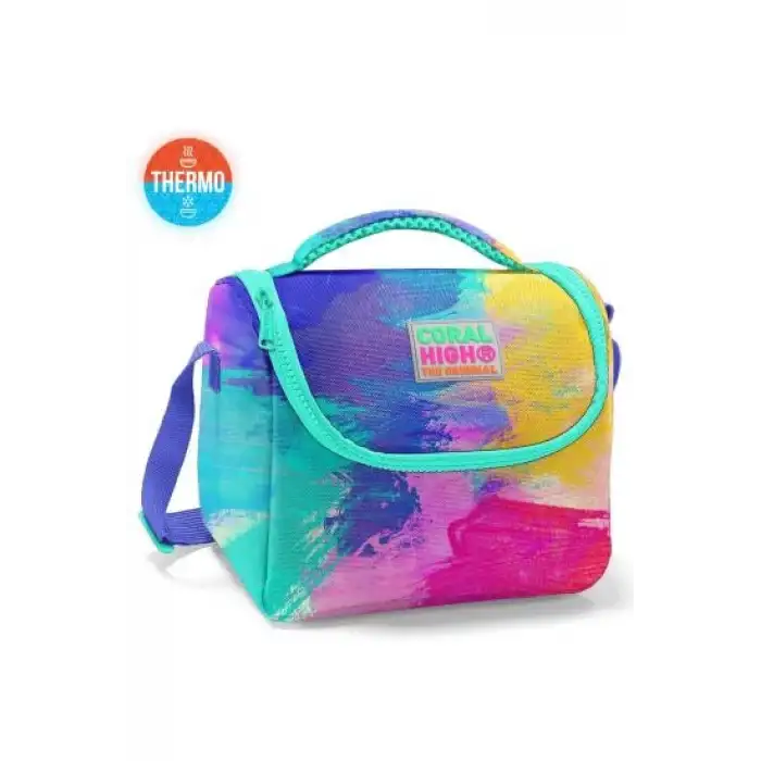 CORAL HIGH KIDS RENKLİ AIRBRUSH DESENLİ THERMO BESLENME ÇANTASI 11738
