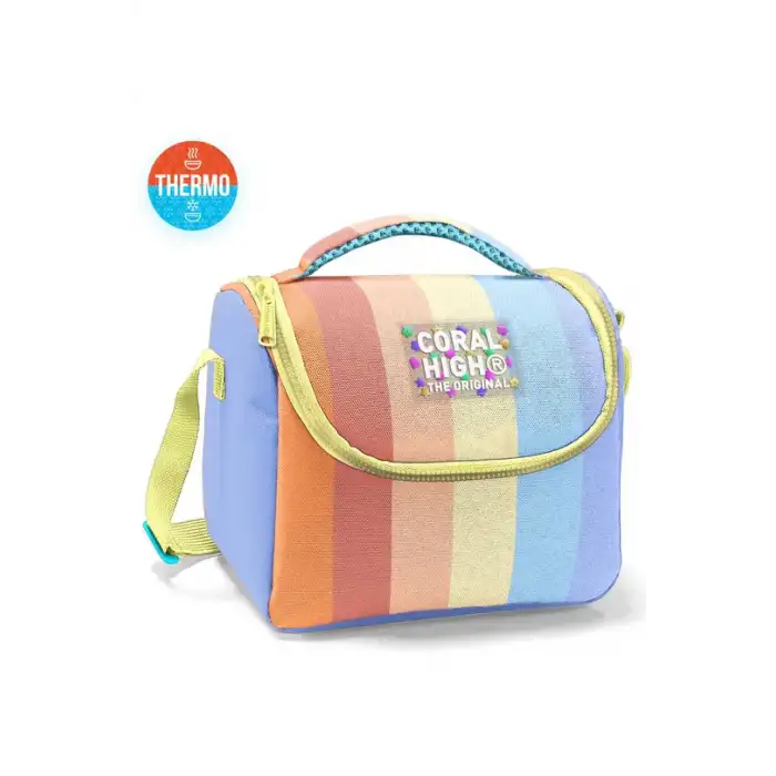 Coral High Kids Renkli Çizgili Thermo Beslenme Çantası 22780