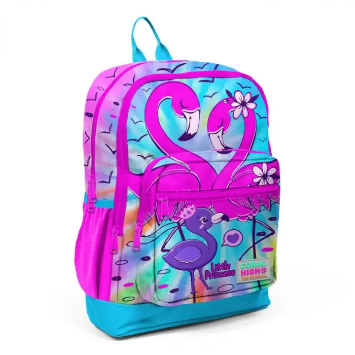 CORAL HIGH SIRT ÇANTA PEMBE MAVİ FLAMİNGO 23730