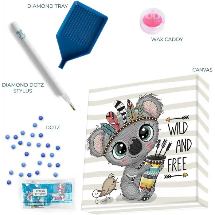 Diamond dotz box koala wild & free